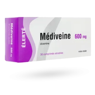 Médiveine Diosmine 600 mg troubles veineux 30 comprimés