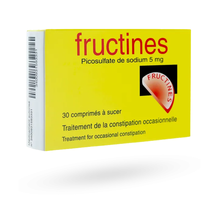 Fructines 5 mg laxatif stimulant - Boite de 30 comprimés 