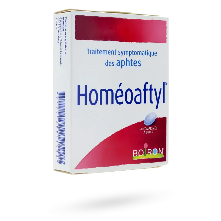 Homéoaftyl Boiron traitement des aphtes 60 comprimés à sucer