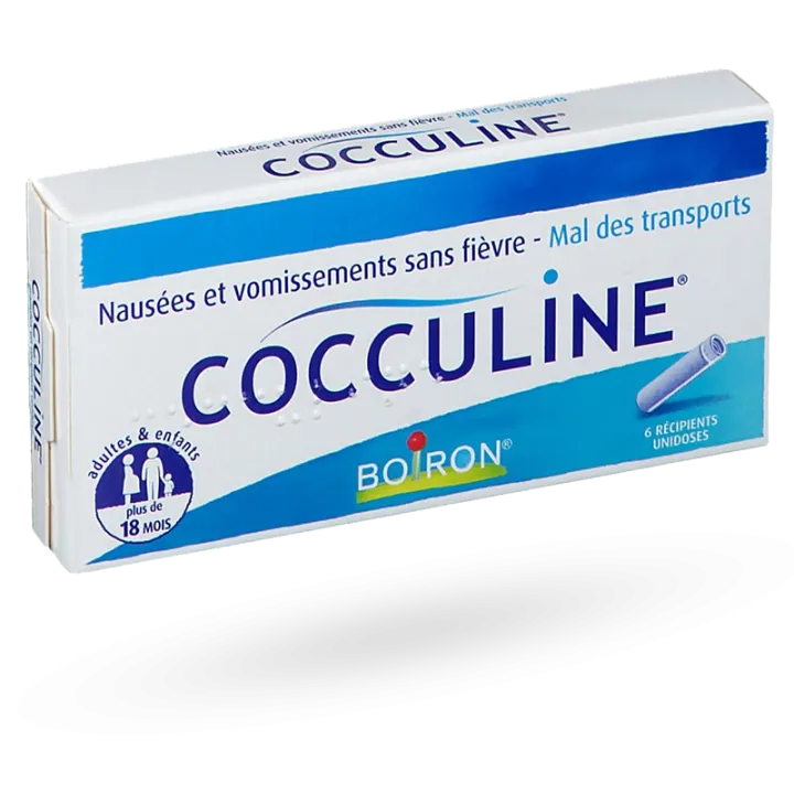 Cocculine Boiron récipient unidose Mal des transports boite de 6 tubes