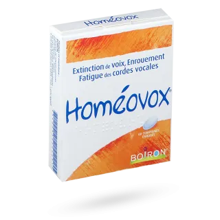 Homéovox Boiron enrouement 60 comprimés enrobés 