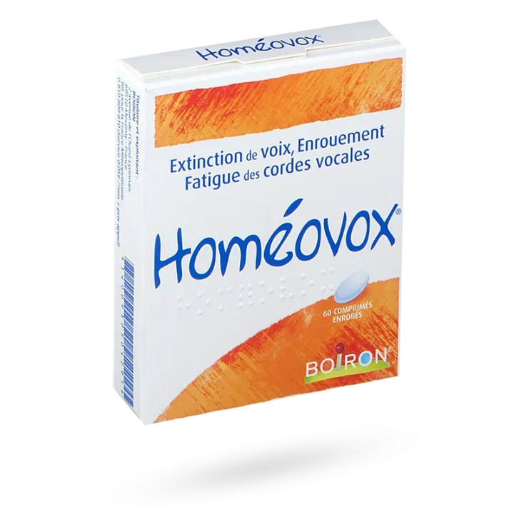 Homéovox Boiron enrouement 60 comprimés enrobés 