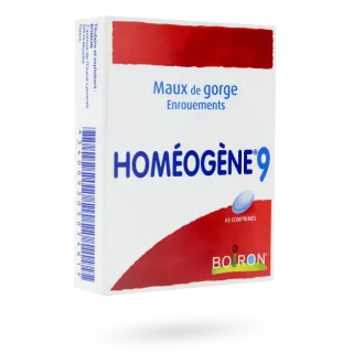 Homéogène 9 Boiron maux de gorge, enrouements - Boite de 60 comprimés