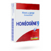 Homéogène 9 Boiron - Maux de gorge, enrouements