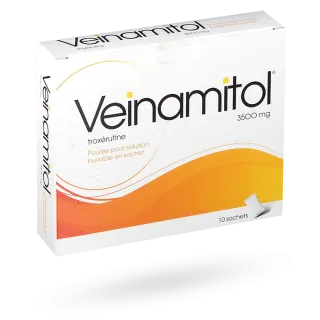 Veinamitol 3500 mg veinotonique - Boite de 10 sachets pour solution buvable