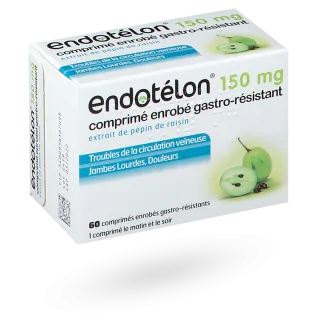 Endotélon 150 mg jambes lourdes 60 comprimés
