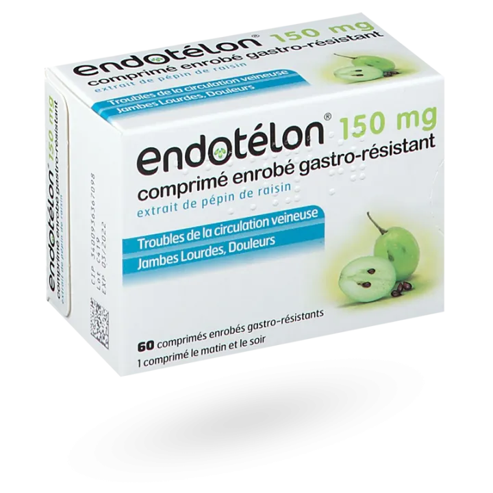 Endotélon 150 mg jambes lourdes 60 comprimés