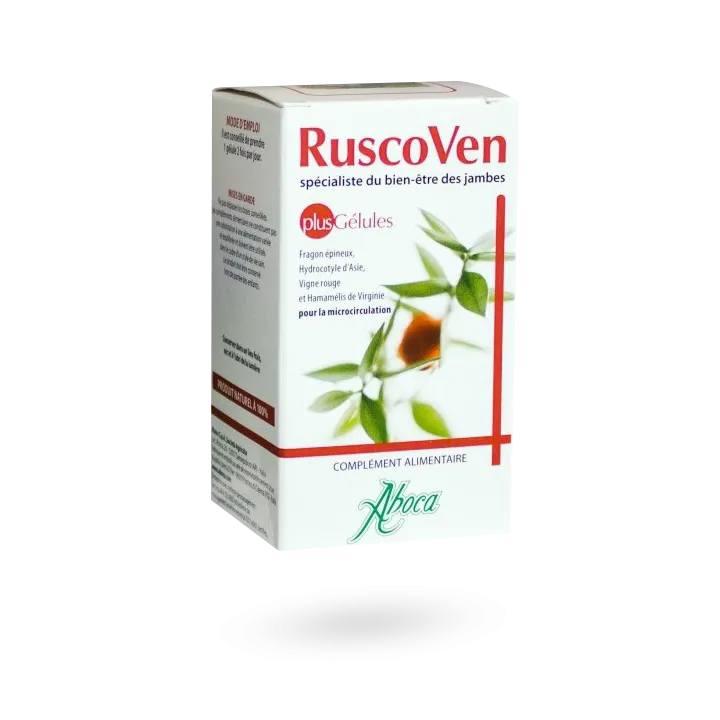 RuscoVen Plus gélules 500 mg - Spécialiste du bien-être des jambes 45 gélules