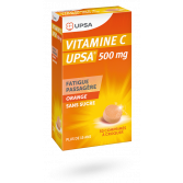 Vitamine C UPSA 500 mg orange sans sucre - 30 comprimés à croquer