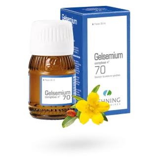 Gelsemium Lehning complexe n°70 nervosité hyperémotivité flacon de 30 ml