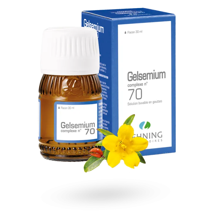 Gelsemium Lehning complexe n°70 nervosité hyperémotivité flacon de 30 ml