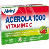 Acerola 1000 vitamine C Alvityl - 30 comprimés à croquer