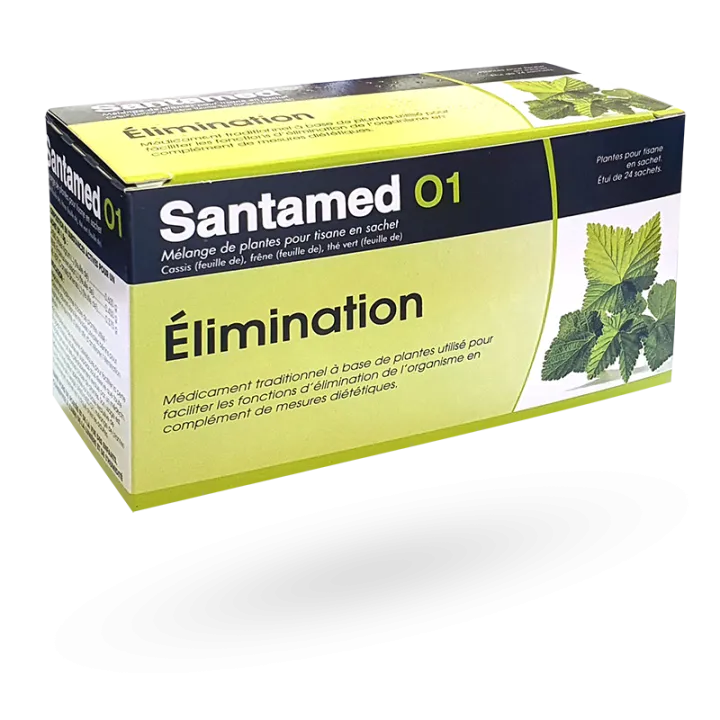 Santamed N°1 tisane élimination boite de 24 sachets