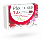 Pâte suisse Tux Lehning maux de gorge et toux - 40 gommes