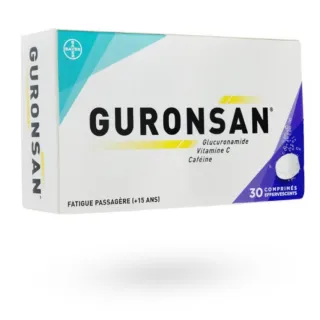 Guronsan fatigue passagère 30 comprimés effervescents