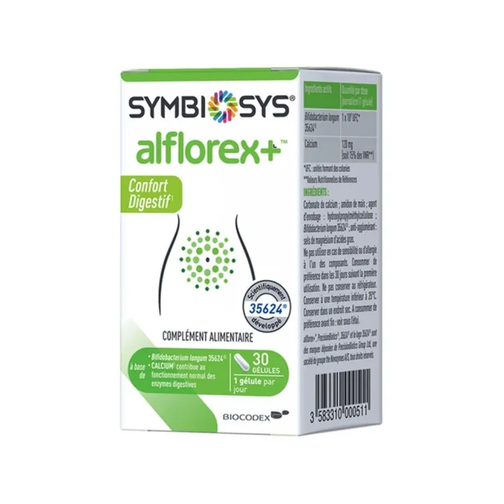 Alflorex + confort digestif Symbiosys 30 gélules
