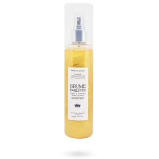 Brume pailletée "Les petits bains de Provence" corps et cheveux "Écrin de soleil" Vanille étoilée