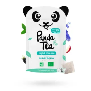 Panda Tea Night Cleanse infusions BIO détox 28 sachets goût menthe