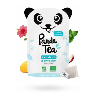 Panda Tea Iced detox mangue infusions BIO glacées 28 sachets goût mangue glacée