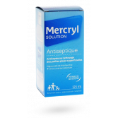 Mercryl solution antiseptique plaies superficielles - Flacon 125 ml