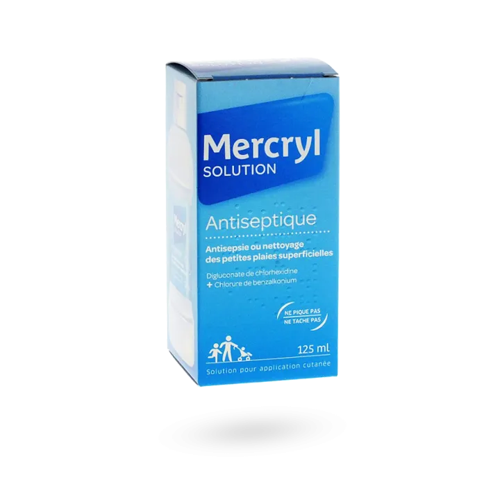 Mercryl solution antiseptique plaies superficielles 125 ml