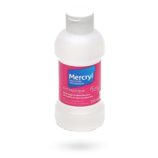 Mercryl Solution moussante antiseptique peau, muqueuses - Flacon de 300 ml