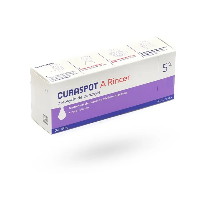 Curaspot 5% gel acné à rincer tube de 100 g