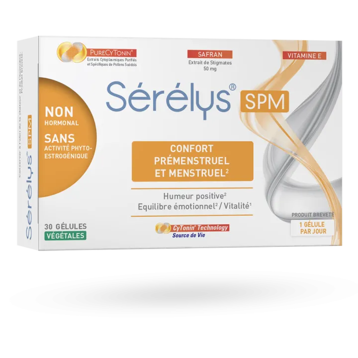 Sérélys SPM confort prémenstruel et menstruel 30 gélules