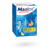 Maalox citron brûlures d'estomac suspension buvable - 20 sachets