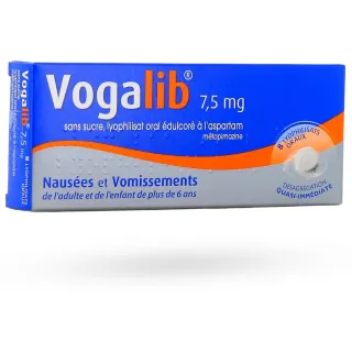 Vogalib 7,5 mg nausées vomissements 8 comprimés orodispersibles