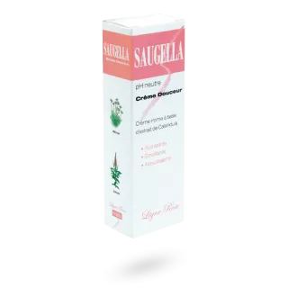 Saugella crème douceur pH neutre - Tube de 30 ml crème intime calendula