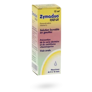 Zymaduo 150 UI nourrisson fluo vitamine D 12 ml