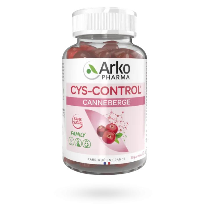Cys-Control canneberge Arkopharma 60 gummies sans sucre