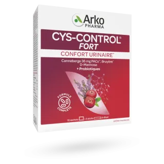 Cys-Control Fort confort urinaire Arkopharma framboise 10 sachets 5 sticks