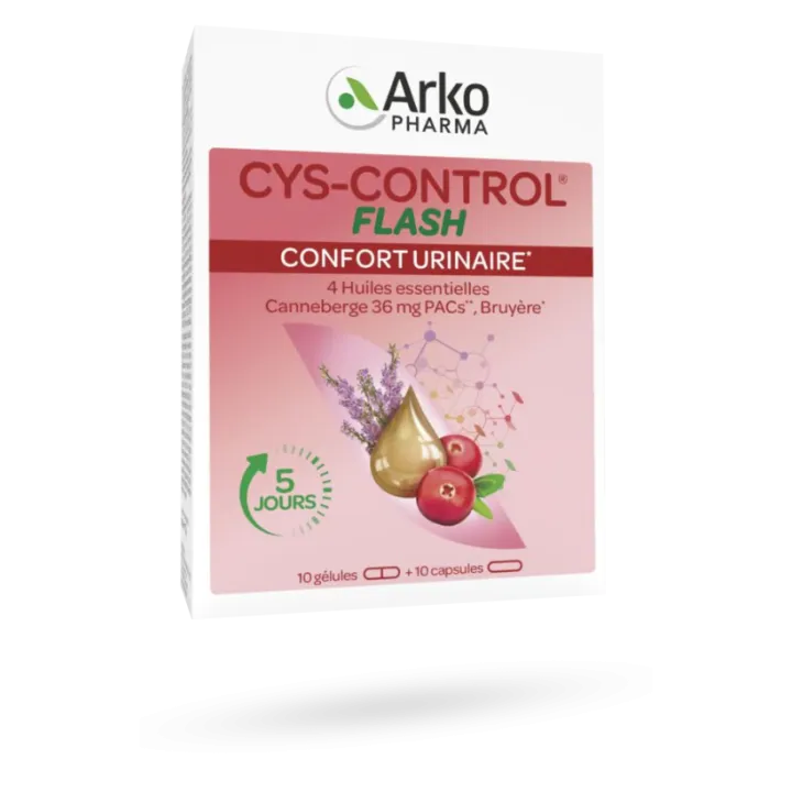Cys-Control Flash confort urinaire Arkopharma canneberge