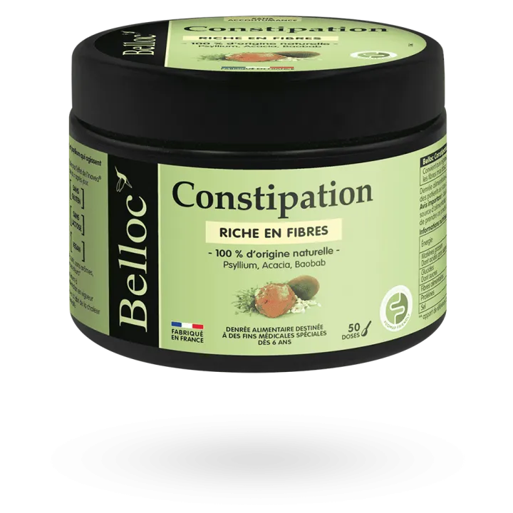 Belloc Constipation poudre riche en fibres pot 184 g