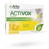 Activox pastilles maux de gorge miel citron - 24 pastilles sans sucre