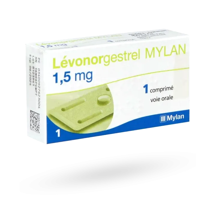 Lévonorgestrel Mylan 1,5 mg 1 comprimé contraceptif d'urgence