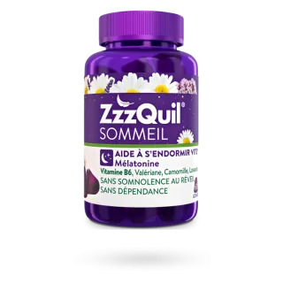 ZzzQuil Sommeil 60 gommes à mâcher 