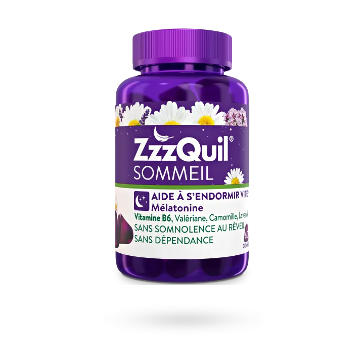 ZzzQuil Sommeil 60 gommes à mâcher 