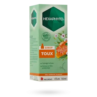 Hexaphyto sirop toux grasse ou sèche flacon 150 ml