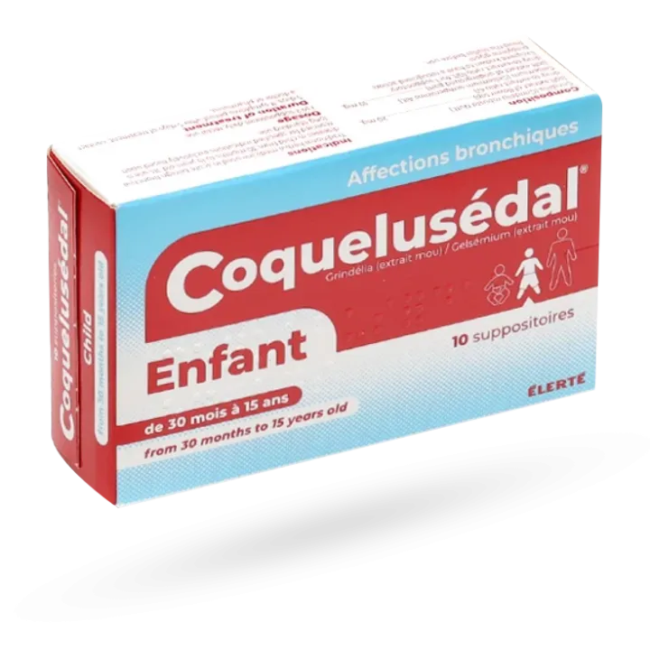 Coquelusédal enfant bronchite 10 suppositoires