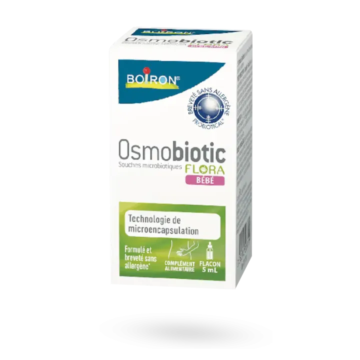 Osmobiotic Flora bébé Boiron souches microbiotiques flacon 5 ml