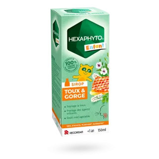 Hexaphyto enfant sirop toux sèche/grasse 150 ml