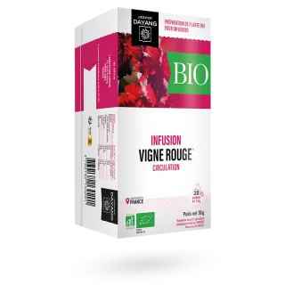Infusion Vigne rouge BIO circulation Dayang 20 sachets