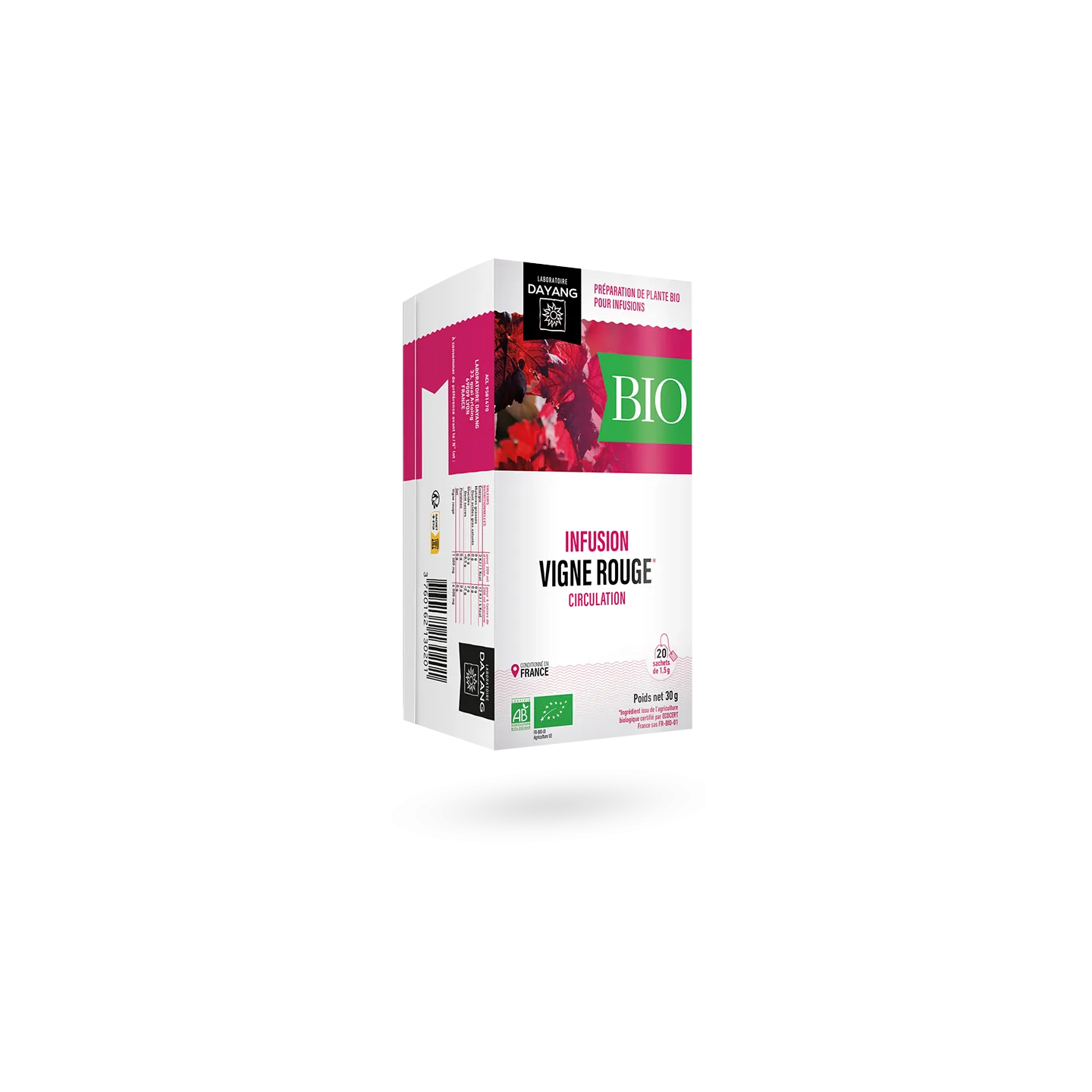 HERBALIA - Tisane à La Vigne Rouge En Sachets, Coffret D