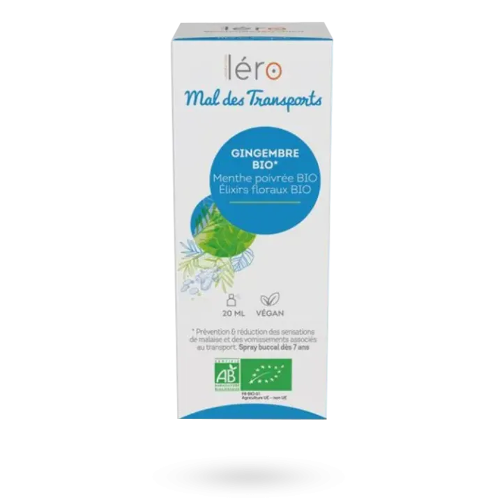 Mal des transports Léro gingembre Bio spray buccal 20 ml