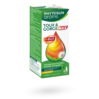 Sirop toux et gorge MAX Phytosun arôms 8 en 1 arôme citron 120 ml
