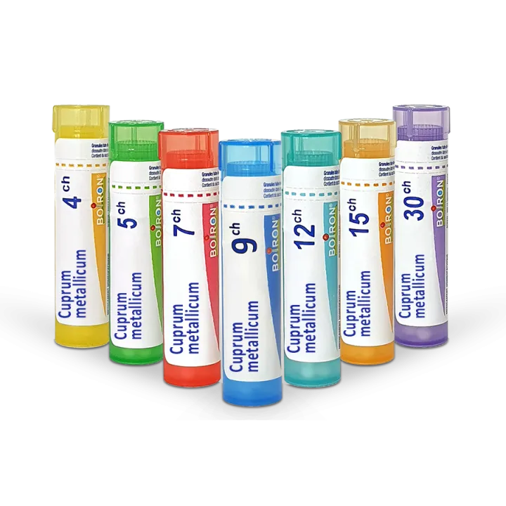 Cuprum Metallicum Boiron tubes granules doses - 4 CH 5 CH 7 CH 9 CH 15 CH 30 CH 12 CH