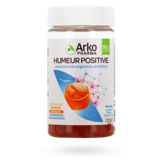 Arkopharma Humeur positive Safran 60 gummies orange sans sucre